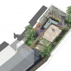 herne hill garden, south london